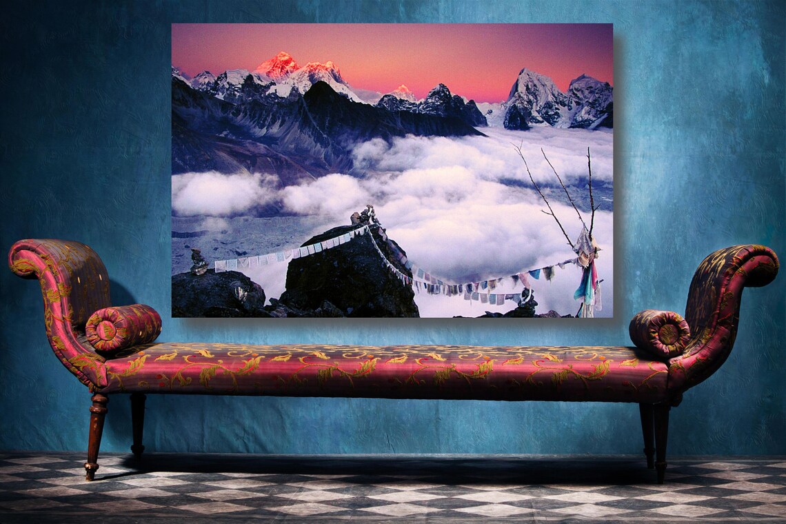 Himalayas Mountain UV Direct Aluminum Print Australian Made Quality