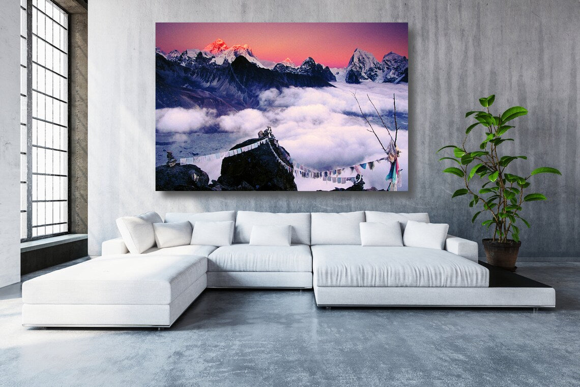 Himalayas Mountain UV Direct Aluminum Print Australian Made Quality