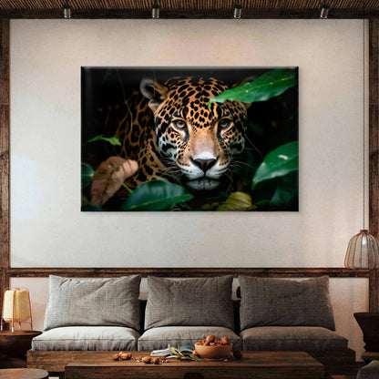 Blue Eye Camouflage Jaguar Forest Wall Art Decor 100% Australian Made