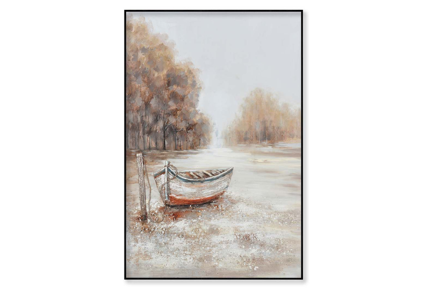 A Natural Scenery, Boat, Painting Wall Art Limited Edition High Quality Print