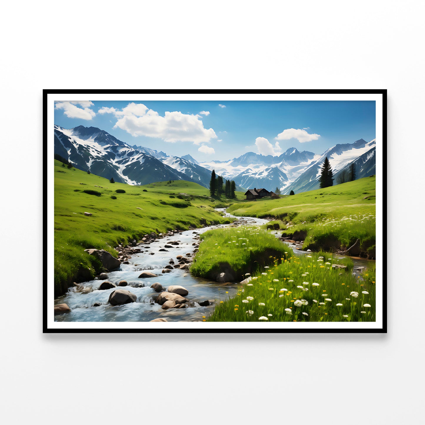 Lake and Mountains View Home Decor Premium Quality Poster Print Choose Your Sizes