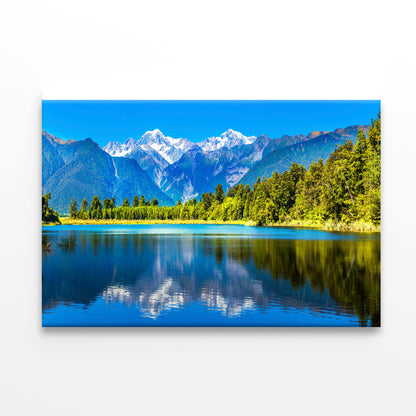 Mountain Cook with Lake Matheson Print 100% Australian Made - Bella Home Decor