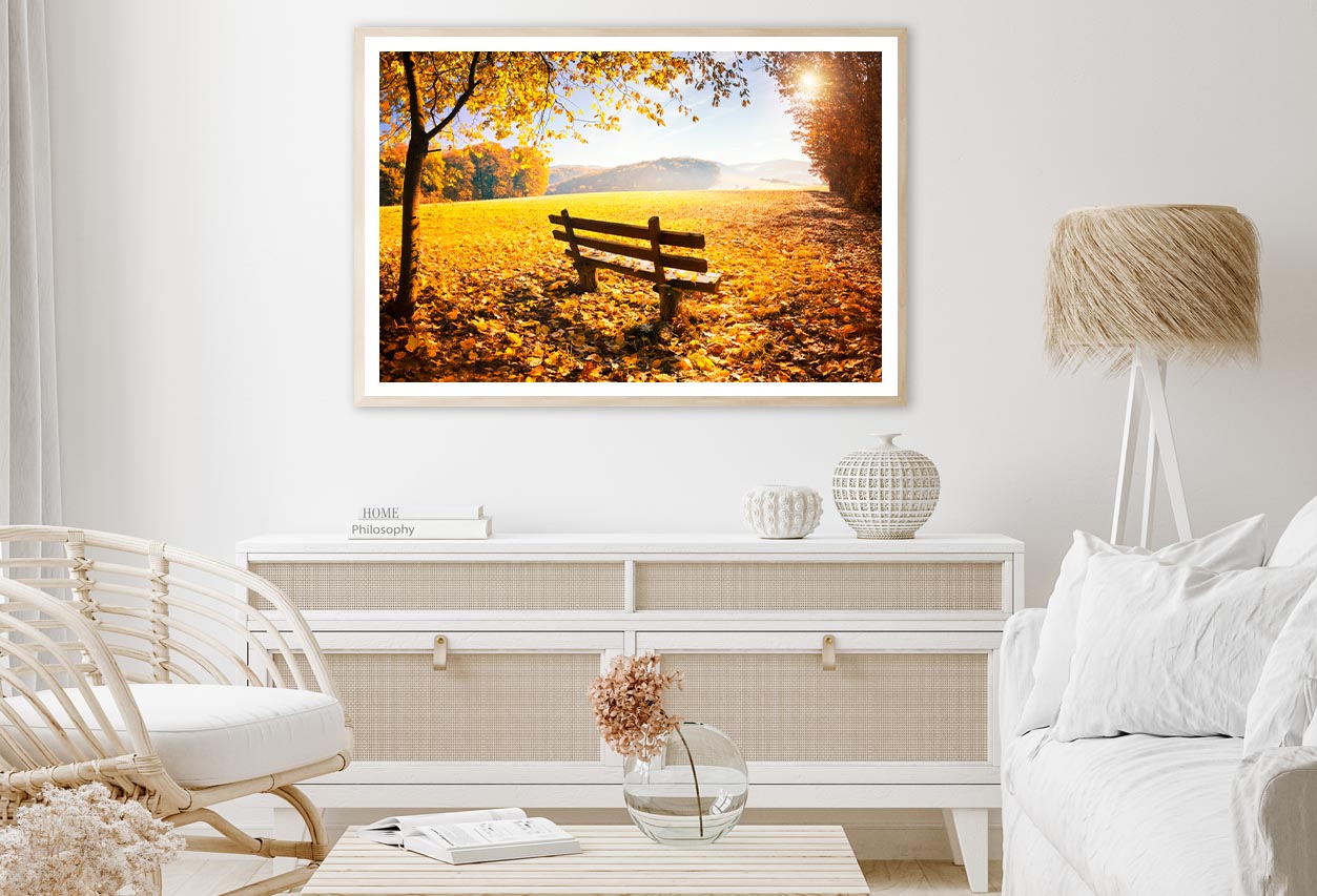 Herbstlandschaft Mit Sonnenschein Home Decor Premium Quality Poster Print Choose Your Sizes