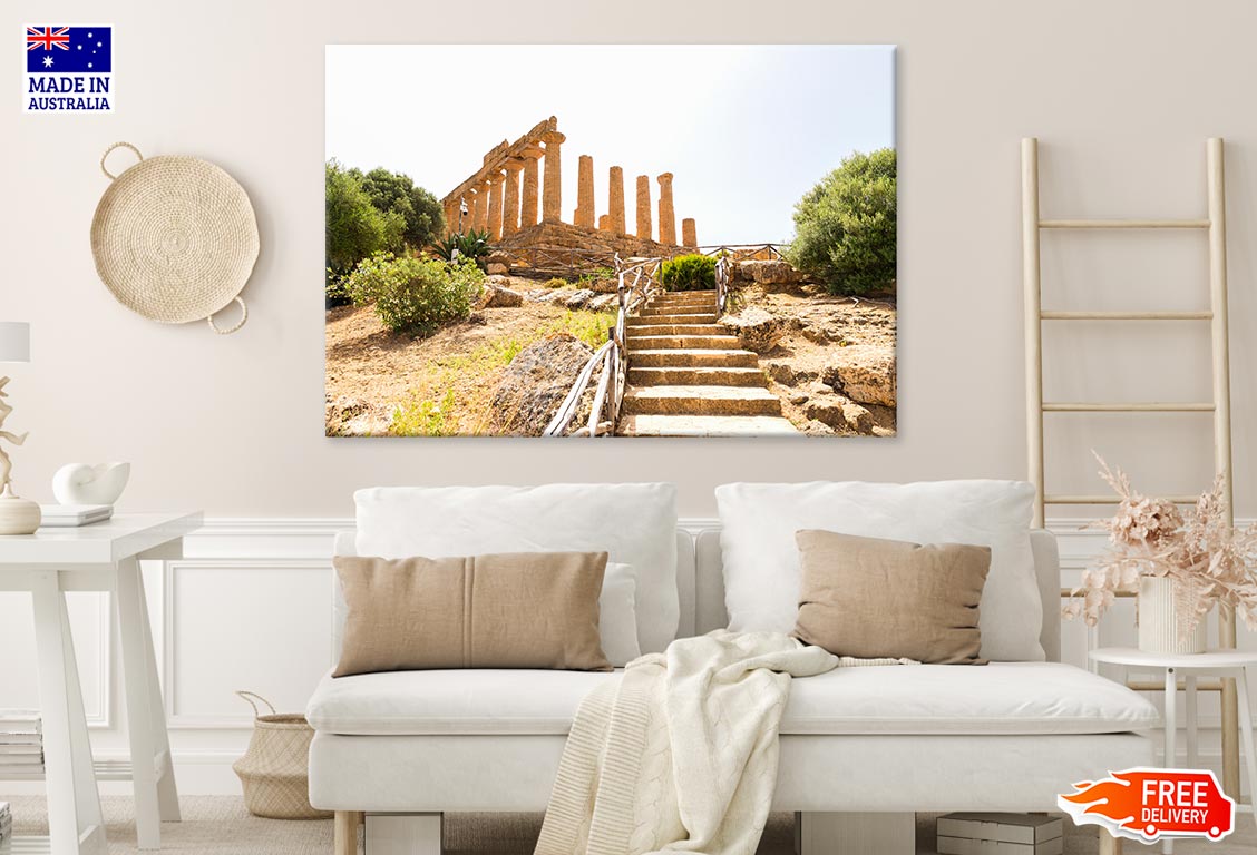 The Temple of Juno In Italy Print 100% Australian Made