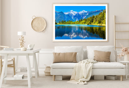 Mountain Cook with Lake Matheson Home Decor Premium Quality Poster Print Choose Your Sizes