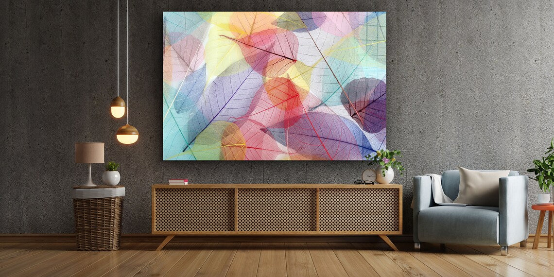 Abstract X-Ray Leaves UV Direct Aluminum Print Australian Made Quality