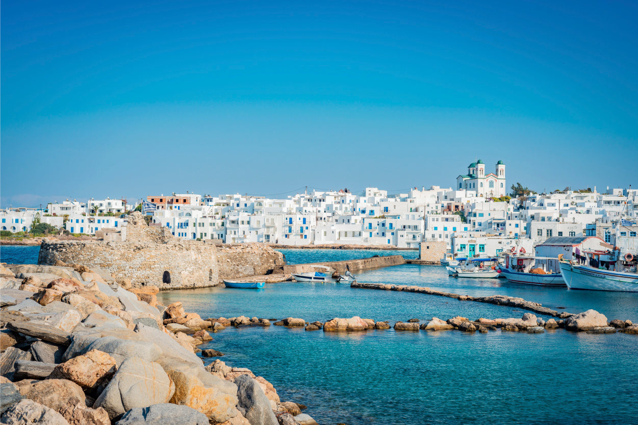 Naousa the Island of Paros Aegean Sea Greece Wall Art Decor 100% Australian Made