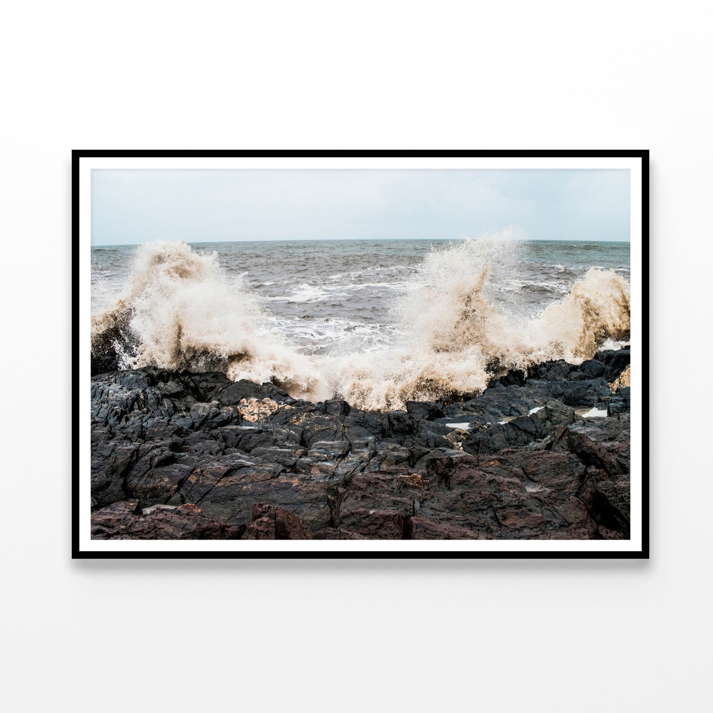 Waves Beach Side View Home Decor Premium Quality Poster Print Choose Your Sizes