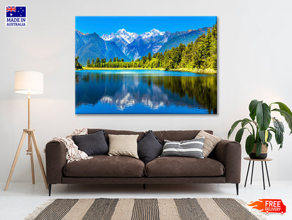 Mountain Cook with Lake Matheson Print 100% Australian Made - Bella Home Decor