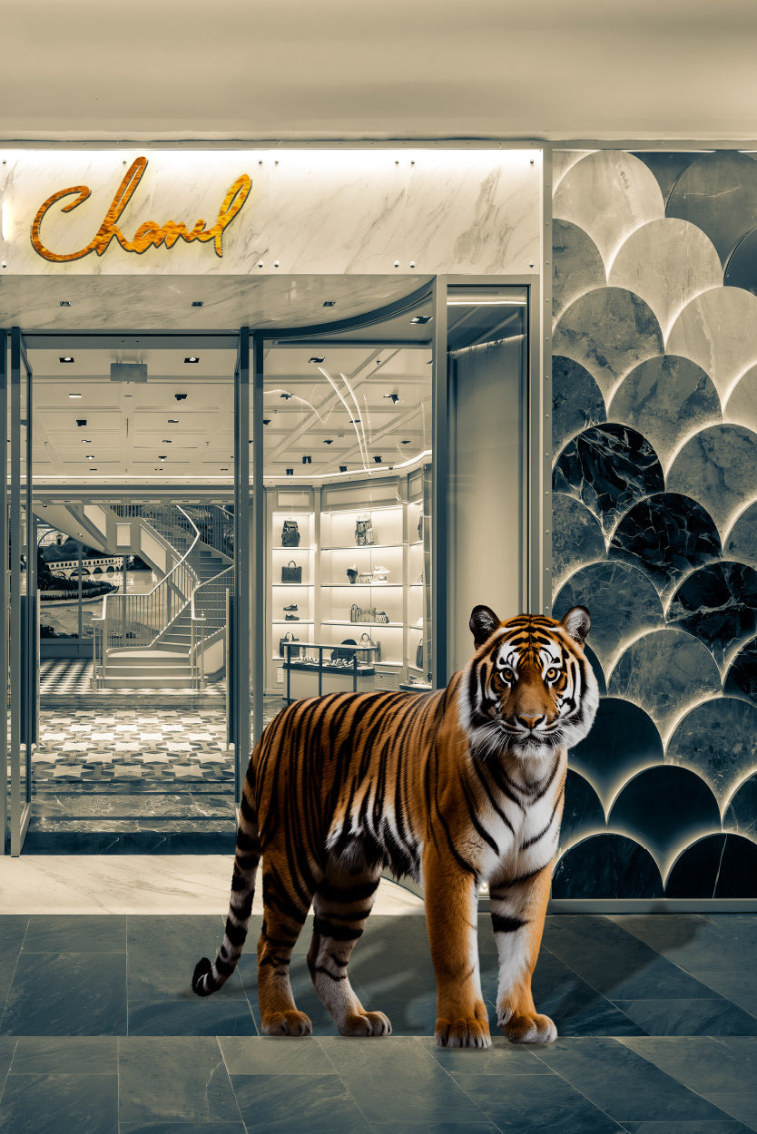 Elegant Fashion Store with Tiger Print 100% Australian Made