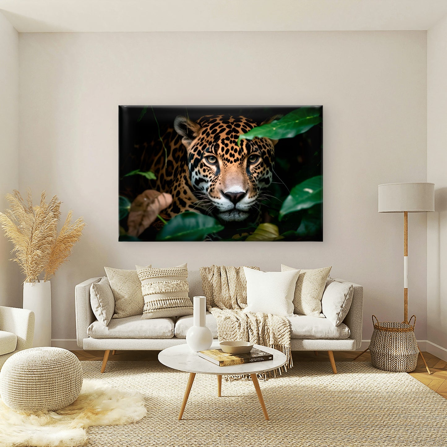 Blue Eye Camouflage Jaguar Forest Wall Art Decor 100% Australian Made
