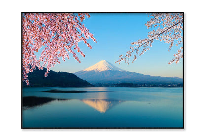 Mountain Fuji In Autumn and Clear Sky in Japan Home Decor Premium Quality Poster Print Choose Your Sizes