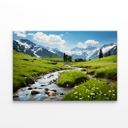 Lake and Mountains View Print 100% Australian Made - Bella Home Decor