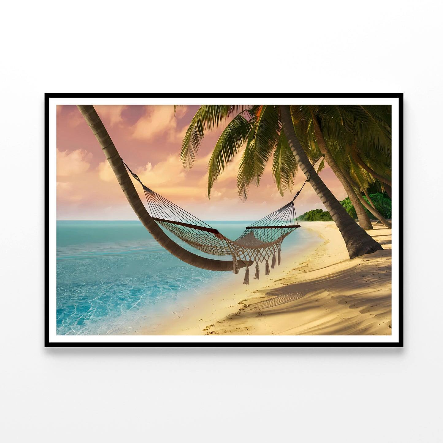 Hammock on the Beach Home Decor Premium Quality Poster Print Choose Your Sizes