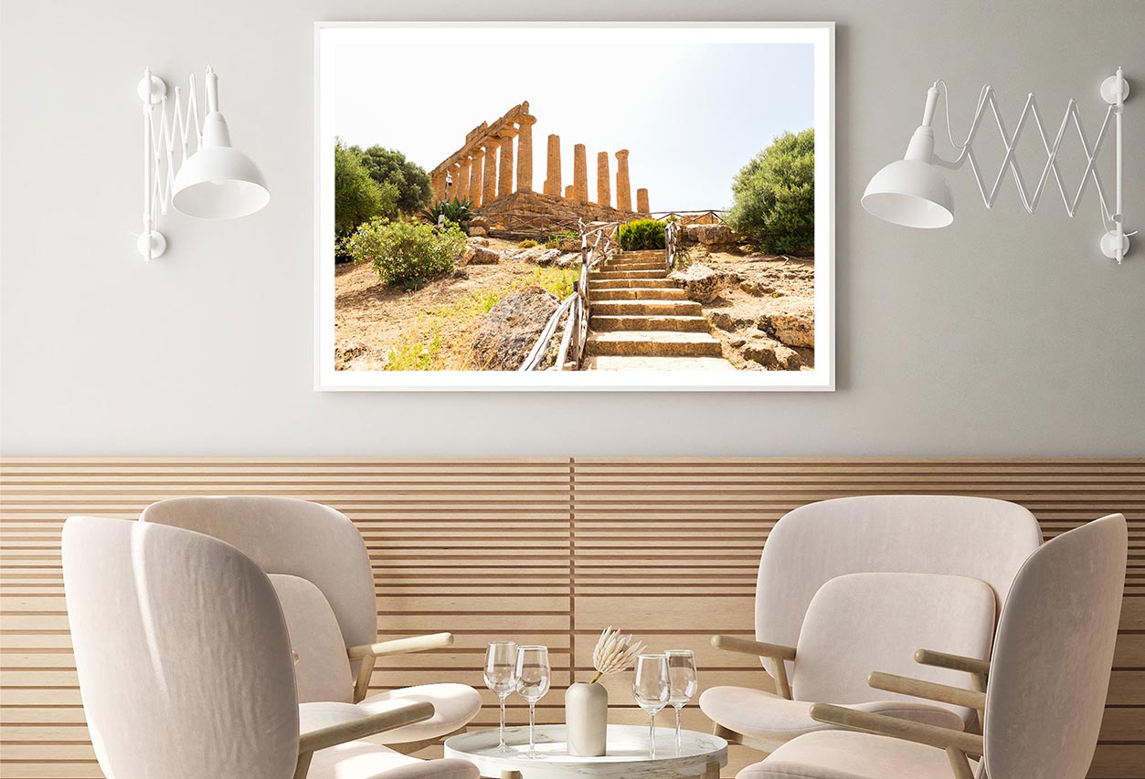 The Temple of Juno In Italy Home Decor Premium Quality Poster Print Choose Your Sizes