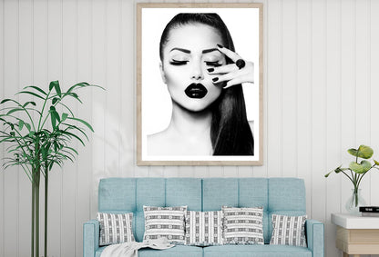 B&W Fashion Girl Design Home Decor Premium Quality Poster Print Choose Your Sizes