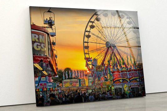 Circus Sunset View UV Direct Aluminum Print Australian Made Quality