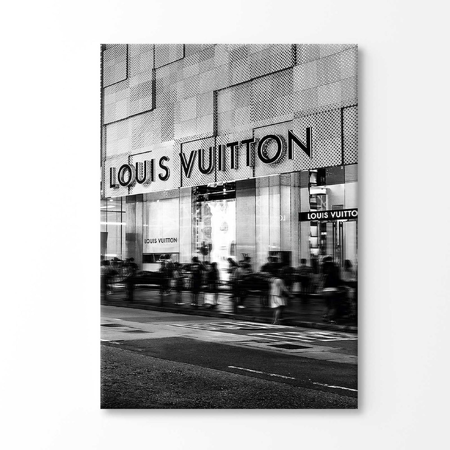 Bella Home Black Shaded Luxury Fashion Store Print Canvas Ready to hang
