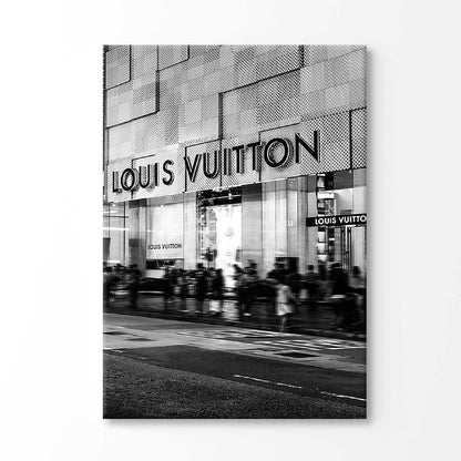 Bella Home Black Shaded Luxury Fashion Store Print Canvas Ready to hang