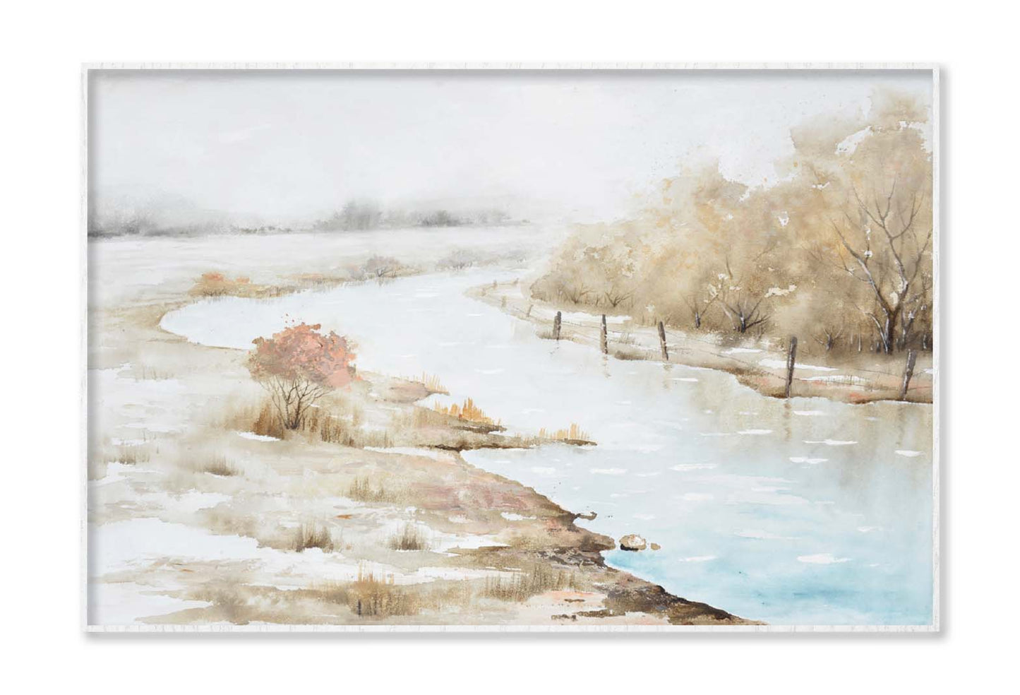 A Natural Scenery, River, Painting Wall Art Limited Edition High Quality Print