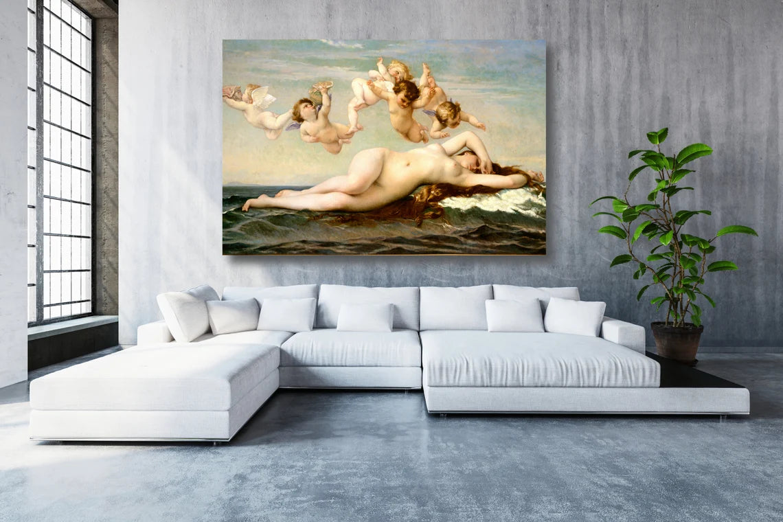 Alexandre Cabanel, The Birth Of Venus Acrylic Glass Print Tempered Glass Wall Art 100% Made in Australia Ready to Hang