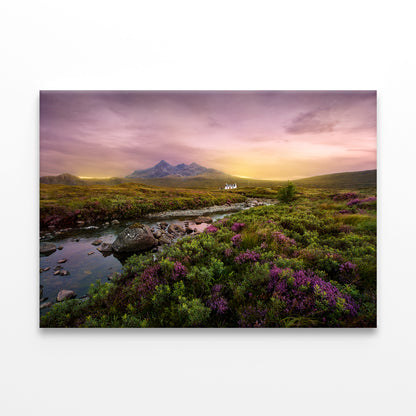 Sunset over Scottish Highlands Wall Art Decor 100% Australian Made - Bella Home Decor