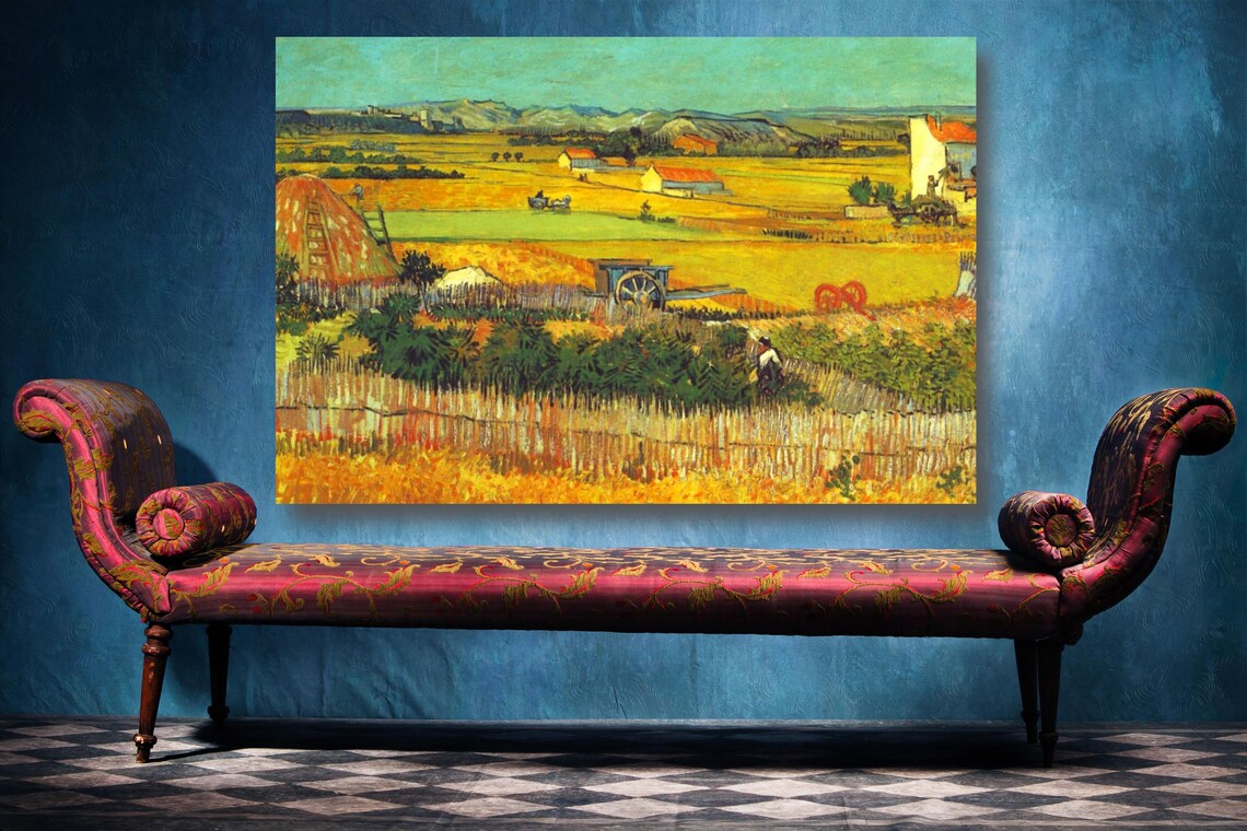 Vincent Van Gogh, The Harvest UV Direct Aluminum Print Australian Made Quality