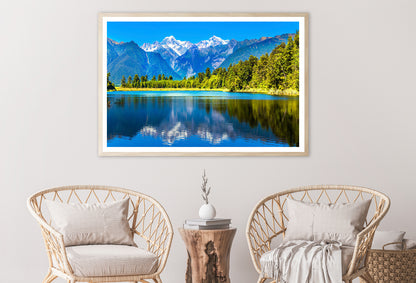 Mountain Cook with Lake Matheson Home Decor Premium Quality Poster Print Choose Your Sizes