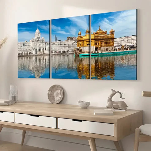 3pcs Modern Style Architecture Art Wall Art Set Canvas Unframed - High Quality Print 100% Australian Made Wall Canvas