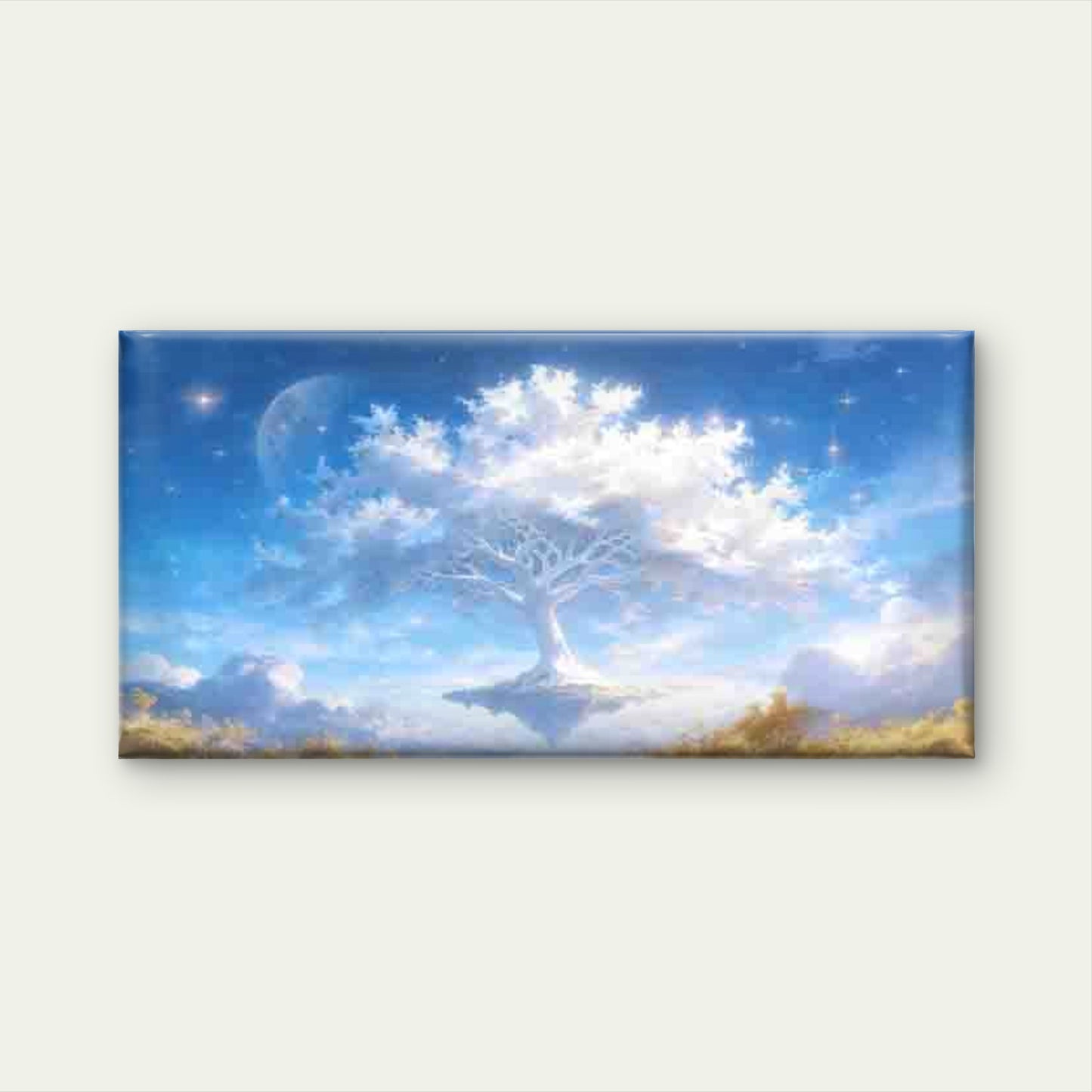 Fantasy Sky with Floating Tree Wall Art Canvas Office Home Room Framed 120x60cm - Bella Home Decor