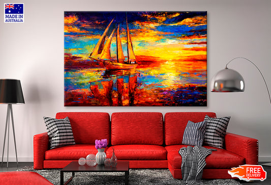 Seascape View Oil Painting Wall Art Limited Edition High Quality Print