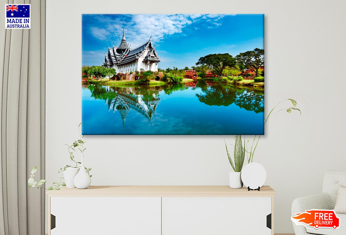 Sanphet Prasat Palace, Ancient City, Bangkok, Thailand Wall Art Decor 100% Australian Made - Bella Home Decor
