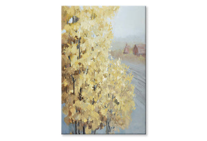 A Natural Scenery Art, Autumn Yellow Wall Art Limited Edition High Quality Print