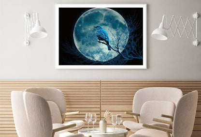 Bird, the Moon, and a Blue Night Home Decor Premium Quality Poster Print Choose Your Sizes