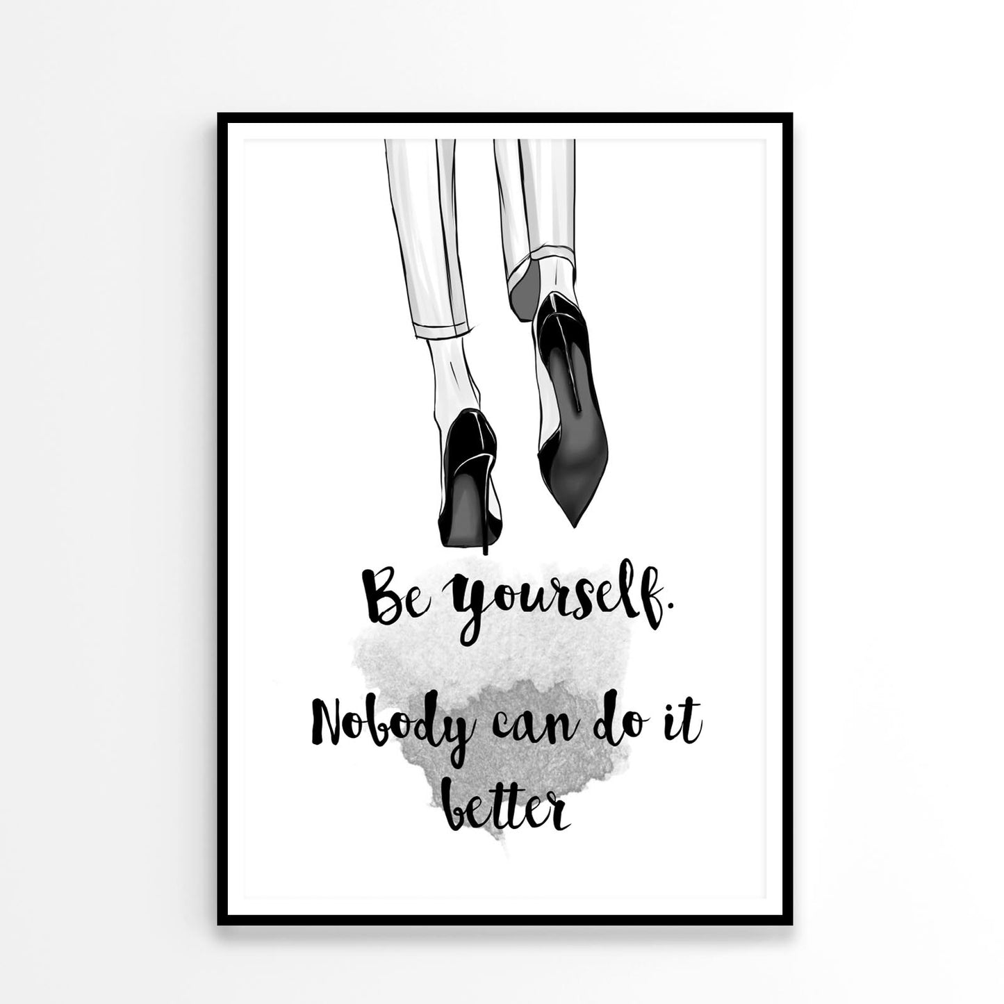 Be Yourself Quote Design Home Decor Premium Quality Poster Print Choose Your Sizes