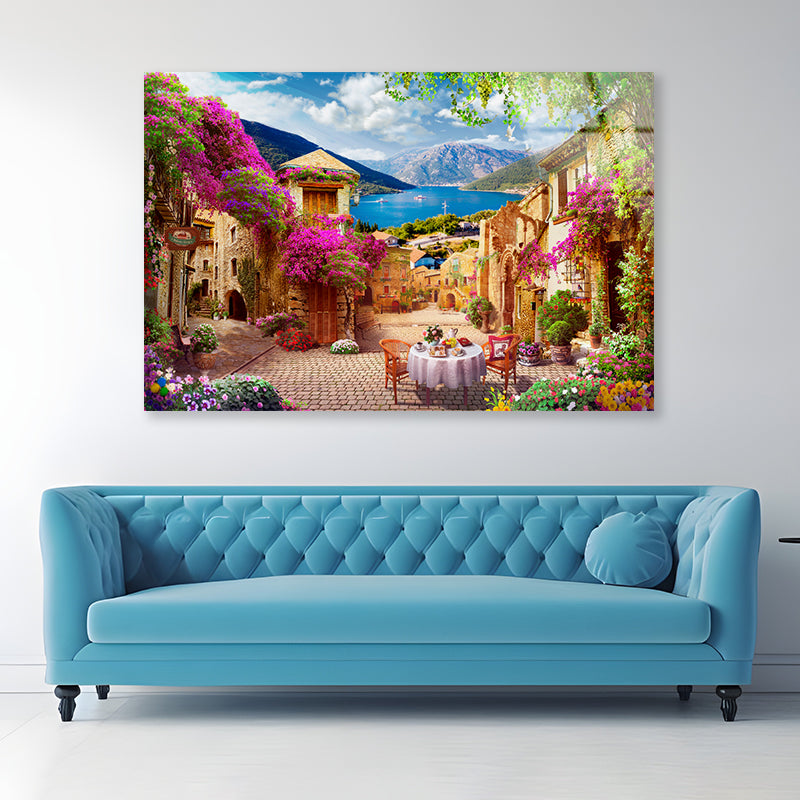 Old Street near The Coast Acrylic Glass Print Tempered Glass Wall Art 100% Made in Australia Ready to Hang - Bella Home Decor