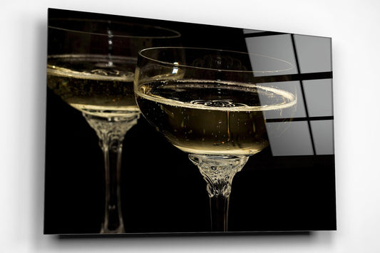Champagne Glass Acrylic Glass Print Tempered Glass Wall Art 100% Made in Australia Ready to Hang