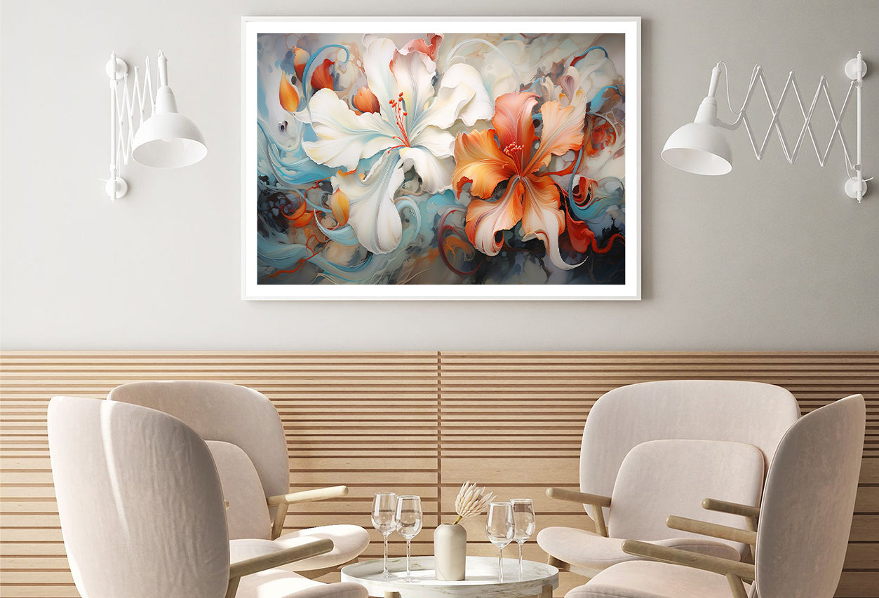 Beautiful Flowers Garden Painting Home Decor Premium Quality Poster Print Choose Your Sizes