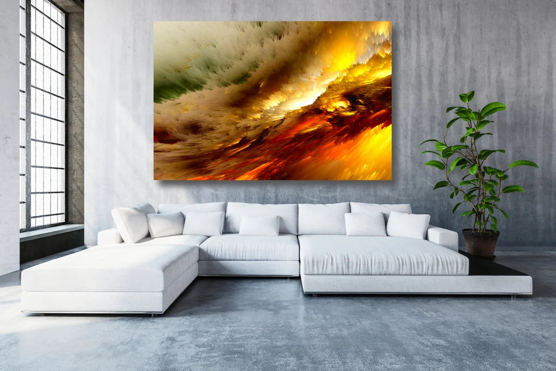 Abstract Clouds Acrylic Glass Print Tempered Glass Wall Art 100% Made in Australia Ready to Hang