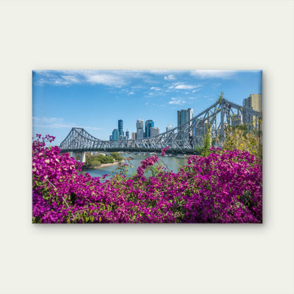 Brisbane Skyline Story Bridge Wall Art Decor 100% Australian Made