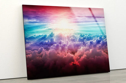 Colorful Clouds Sunset UV Direct Aluminum Print Australian Made Quality