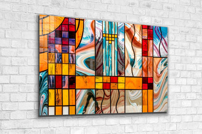 Colorful Abstract UV Direct Aluminum Print Australian Made Quality