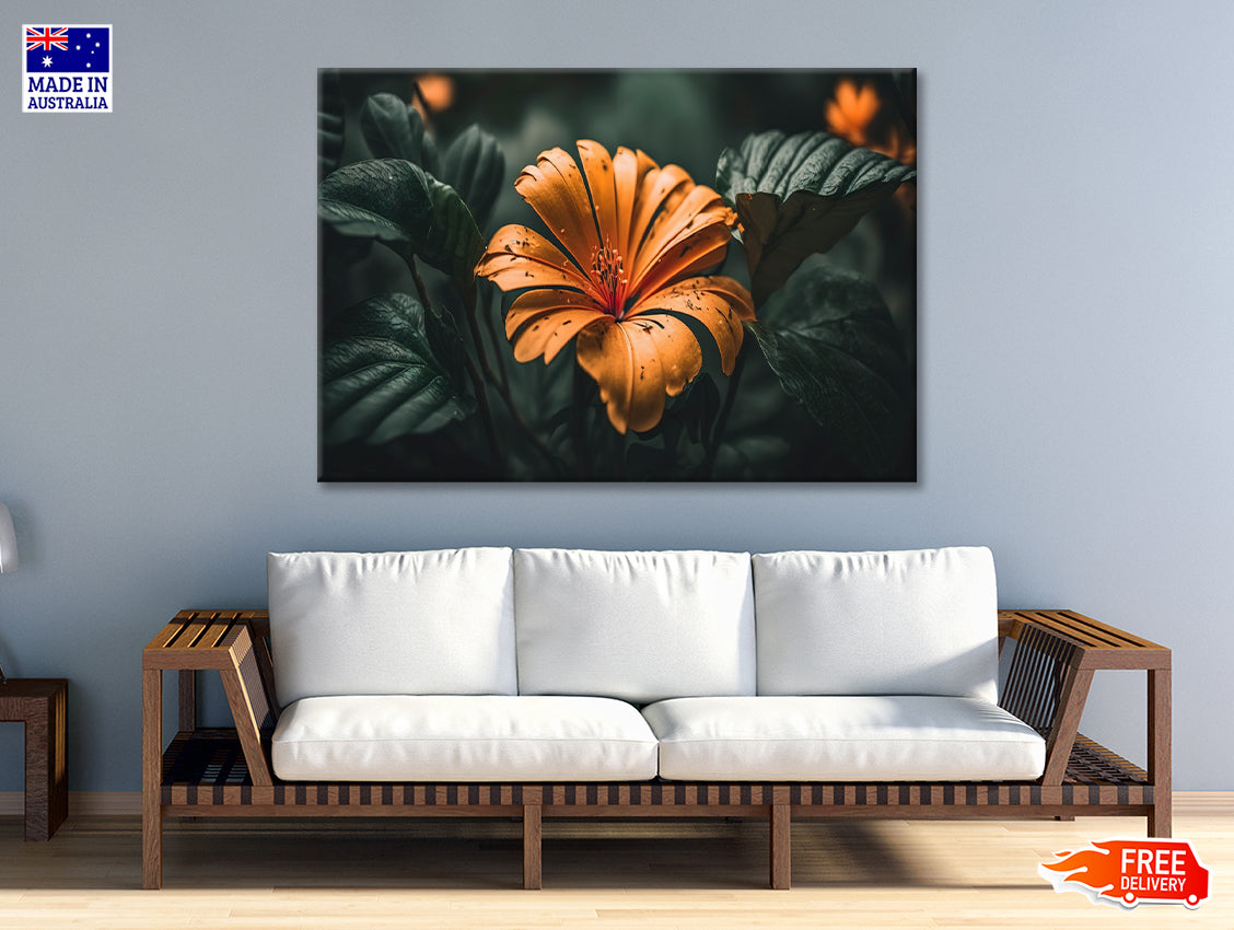 Close-up of an Orange Blossom Print 100% Australian Made - Bella Home Decor