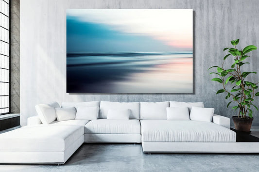 Ocean Sunset Minimalist UV Direct Aluminum Print Australian Made Quality