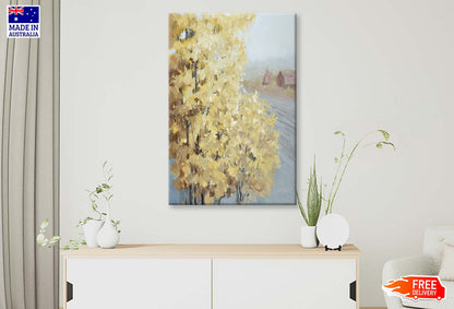 A Natural Scenery Art, Autumn Yellow Wall Art Limited Edition High Quality Print