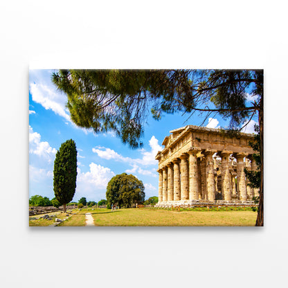 Ancient Temple of Poseidon Italy Print 100% Australian Made - Bella Home Decor