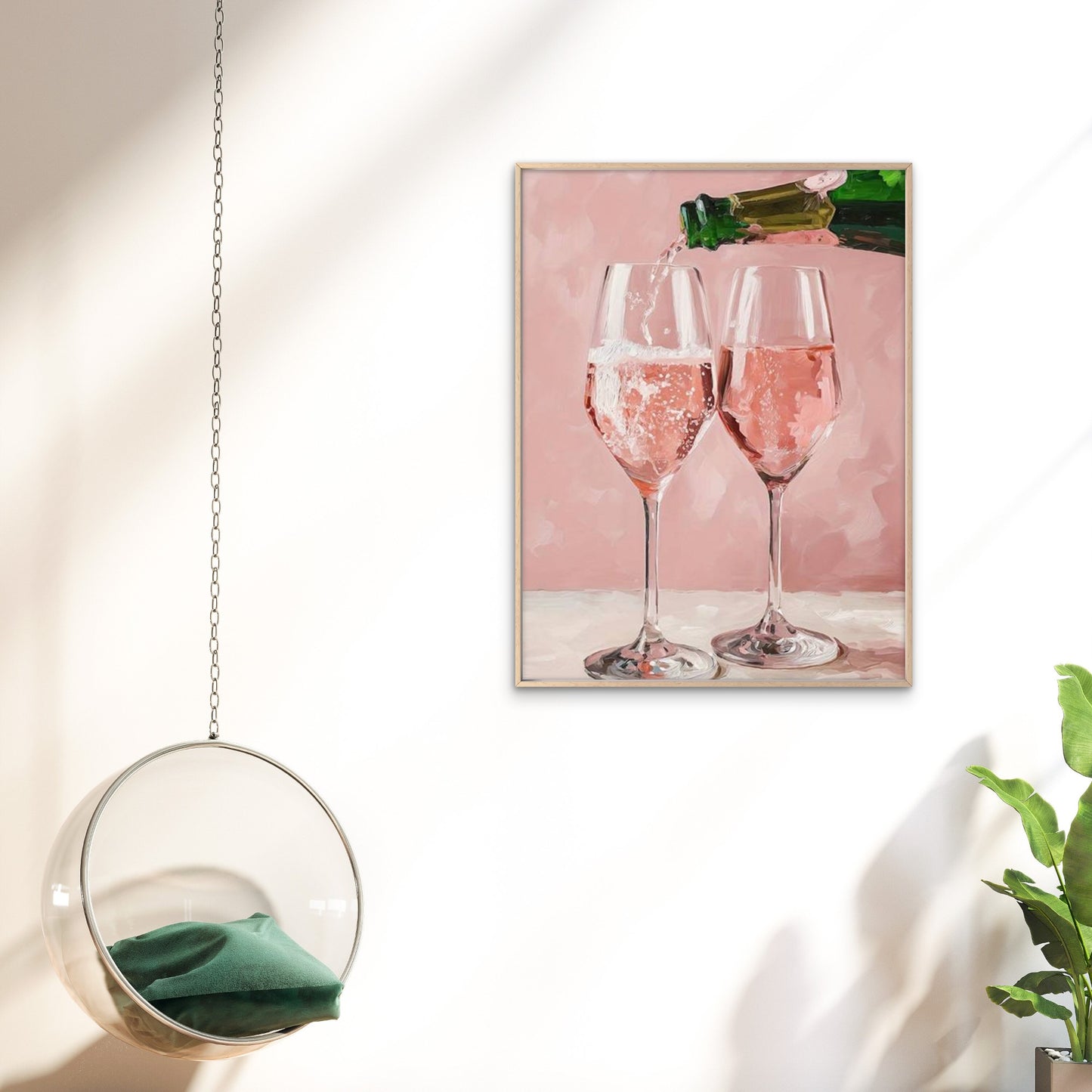 Trendy Pink Champagne Romantic Art Fashion Home Decor Premium Quality Poster Print Choose Your Sizes - Bella Home Decor