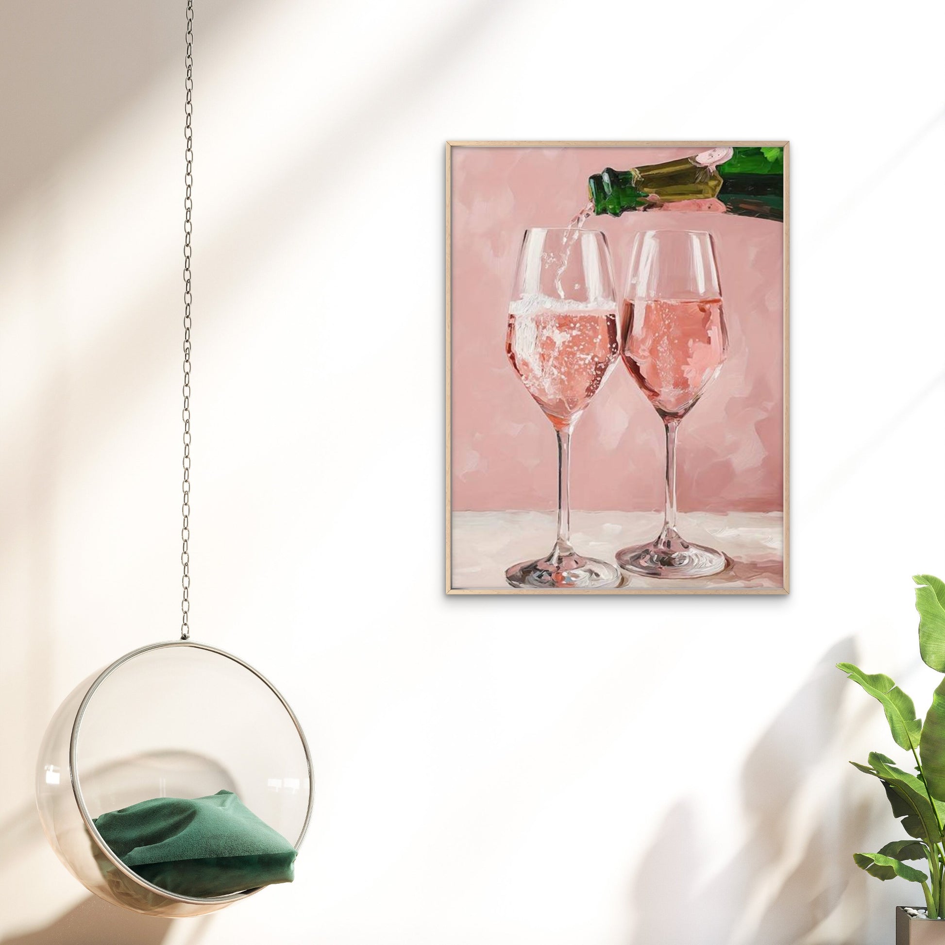 Trendy Pink Champagne Romantic Art Fashion Home Decor Premium Quality Poster Print Choose Your Sizes - Bella Home Decor