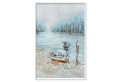 A Natural Scenery, Boat, Painting Wall Art Limited Edition High Quality Print