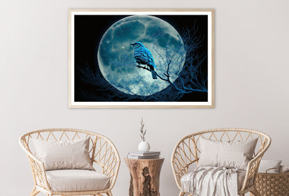 Bird, the Moon, and a Blue Night Home Decor Premium Quality Poster Print Choose Your Sizes